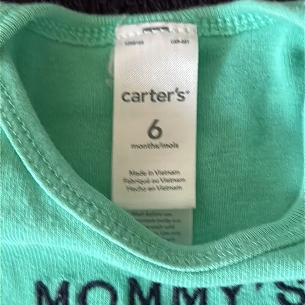 Carter’s Baby Bodysuits One Piece Size 6 Months Short Sleeve Rompers Lot